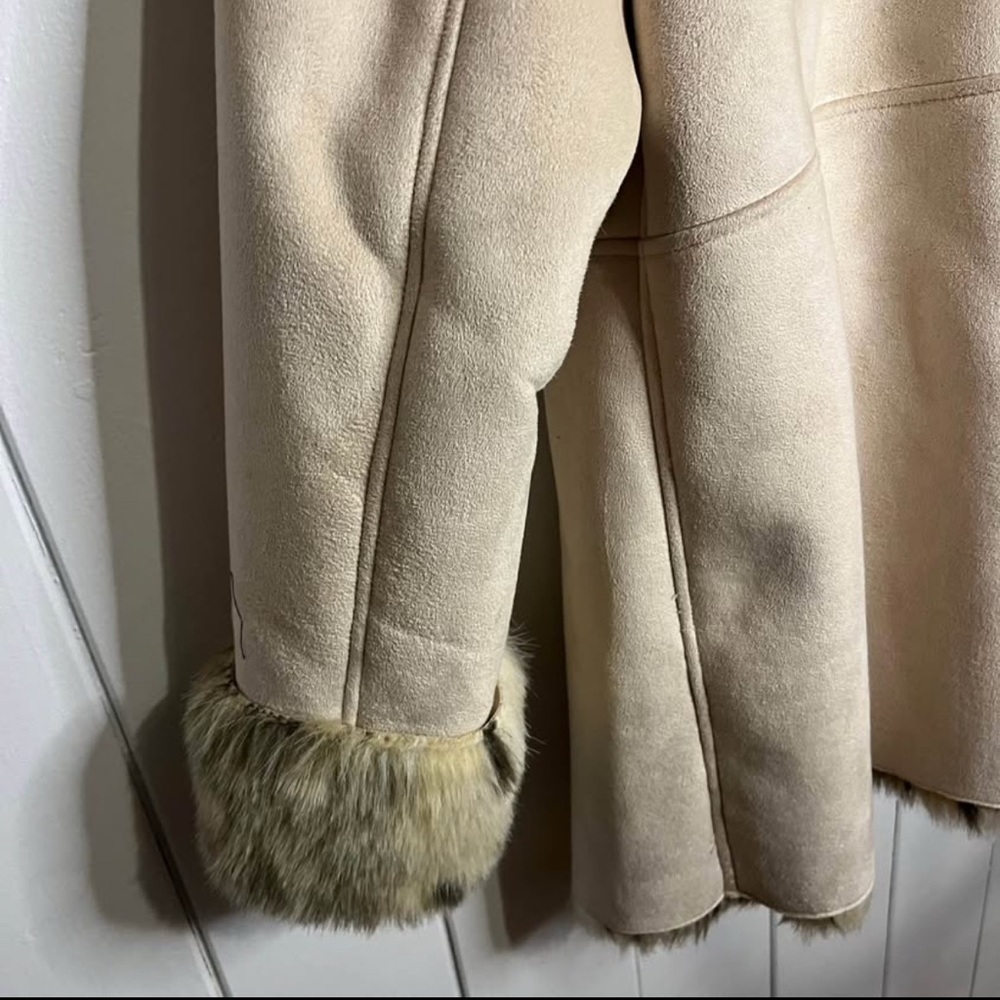 Vintage Penmans Faux Fur/ Suede Button Up Coat. Size 1X. - Picture 7 of 9
